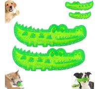 Genérico Slow Feed Chew and Fetch Crocodile, Dog Slow Feeder Puzzle Toy, Crocodile Dog Toy, Snack Stash & Play, Medium Small Dogs Bite Brush Teeth Cleaning Chewing Training (Large*2)