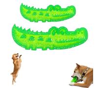 Genérico Slow Feed Chew and Fetch Crocodile, Dog Slow Feeder Puzzle Toy, Dogs Teeth Cleaning Chewing Training, Interactive Puzzle Feeder for Snack Stash & Play, Chewing Training (Large+Small)