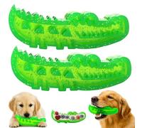 Genérico Slow Feed Chew and Fetch Crocodile, Dog Slow Feeder Puzzle Toy, for Large, Medium & Small Dogs Teeth Cleaning, Alligator Treat Dispensing Dog Toys, Cute Chew Toys (2 Pcs,Small)