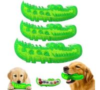 Genérico Slow Feed Chew and Fetch Crocodile, Dog Slow Feeder Puzzle Toy, for Large, Medium & Small Dogs Teeth Cleaning, Alligator Treat Dispensing Dog Toys, Cute Chew Toys (3 Pcs,S+S+L)