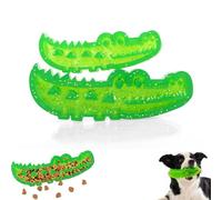 Genérico Slow Feed Chew and Fetch Crocodile, Dogs Slow Feeder Puzzle, Alligator Treat Dispensing Dog Toys Keep Them Busy, Dogs Teeth Cleaning, Reduces Stress (S+L 2Pcs)