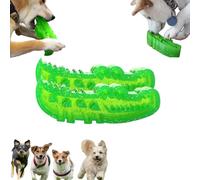 Genérico Slow Feed Chew and Fetch Crocodile, Lettuce Pets Dog Chew Toys to Keep Them Busy, Anti Boredom Dog Toys for Large, Medium & Small Dogs Teeth Cleaning (2 PCS,Large)