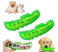 Genérico Slow Feed Chew and Fetch Crocodile, Slow-Feed Chews & Fetchs Crocodile Dog Toy, Alligator Treat Dispensing Dog Toys for Large, Medium & Small Dogs Teeth Cleaning (L,2PCS)