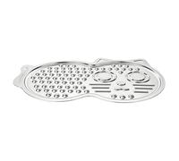 Genérico Slow Feeding Stainless Steel Cute Cat Shape Non-Slip Mat - Puppies Lick Pad | For Pet Eating Drink Water Food Treats Training Crate Kennel Home Indoor Outdoor Travel Car