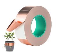 Genérico Slug Copper Strip, Sticky Metal Conductive Tape, Electronic Shield Foil Roll, Hobby Wiring Copper Sheet for Art Projects Repairs Gardening Containers Use 4.33x4.33in