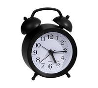 Genérico Small Analog Clock - ABS 8.5x4x11.5cm | Vintage Silent Battery-Operated Table Clock | Compact Alarm Clocks For Home Bedroom Nightstand Workplace Dorm Kitchen Counter Hotel
