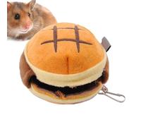 Genérico Small Animal Beds, Hamburguesa Shaped Pet Nest for Hamster Guinea Pig Gerbil, Cute Warm Sleeping House, Soft Plush for Winter Resting and Small Pet Comfort Hedgehog Rest and Hideaway