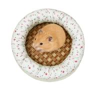 Genérico Small Animal Beds | Natural Breathable Floral Cute | Hamster Grass Nest Mat,for Cage Hedgehog Squirrel Chinchillas, Resting Sleeping Playing