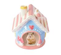 Genérico Small Animal, Hamster Hideaway, Chinchilla Hut, Gerbil Houses, Pet Cage Accessories, Bed for Hamsters, Indoor and Outdoor Small Pet Home, All Season Shelter