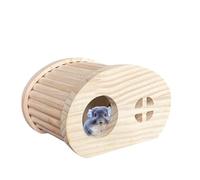 Genérico Small Animal Toy House - Wooden Hamster Habitat, Pet Cage, Hamster Play Shelter | Decorative Small Pet House For Gerbils Mice Hamsters Rabbits Rest Play Exercise Fun Secure