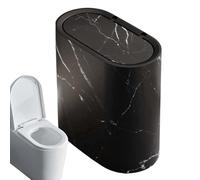 Genérico Small Bathroom Trash Can - Compact Trash Can for Bathroom | Covered Waste Basket Dustbin Slim Design for Indoor Toilet Laundry Kitchen Bedroom Dorm