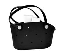 Generico Small Beach Travel Tote, Rubber Tote Bag, Washable Sandproof Fashion Bag for Men, 40x20x22.5cm/15.75x7.87x8.86 Inches Women, Outdoor, Pool, Boat Beach Trips, Negro , riferimento alla