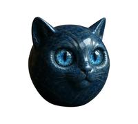 Genérico Small Cat Figurines - Resin Animal Sculptures | Cute Cat Head Design For Table Display | Home Decorations Bookshelf, Studio, Collector, Women’s Holiday Birthday and Christmas Setup