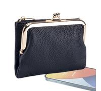 Genérico Small Coin Purse - 5.12x3.94x1.18 Inches Vintage Portable Travel Card Holder - Womens Coin Purse TravelCard Holder,for Mom Wife Birthday Card Cash Jewelry Wife Daily Car Outdoor