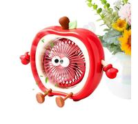 Genérico Small Desk Fan - 3 Speeds Cute Mini Powerful Phone Stand Device