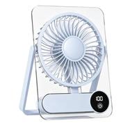 Genérico Small Desk-Fan, Rechargeable Portable-Fan, 100-Speed Personal-Fan