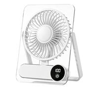Genérico Small Desk-Fan, Rechargeable Portable-Fan, 100-Speed Personal-Fan
