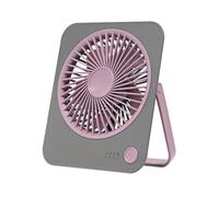 Genérico Small Desk Fan | Rechargeable Quiet 4-speed Foldable Appliance