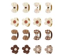 Genérico Small Dog Hair Bows, 16 Pet Hair Accessories with Bows, 16 Pieces Pet Elastic Bowknot Ties | Dog Bowknot Hairs Ties | For Daily Commuting Party Walking Gathering Summer Playground Park