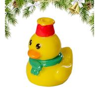 Genérico Small Ducks | Resin Ducks | Mini Christmas Resin Duck | Animals Figures Stocking Stuffers | Christmas Miniature Duck Figurines for Garden Classroom Bathroom Cake Decor Pool Collection