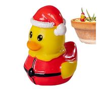 Genérico Small Ducks | Resin Ducks | Mini Christmas Resin Duck | Animals Figures Stocking Stuffers | Christmas Miniature Duck Figurines for Garden Classroom Bathroom Cake Decor Pool Collection