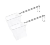 Genérico Small Fish Net - with Telescopic Handle 2 Pieces Catching Gear, Retractable Fish Tank Net | Landing Nets | For Outdoor Beach Lake Pond Dock Kayak Boat Aquarium Tank