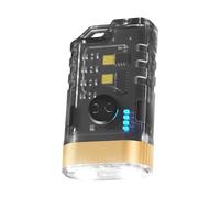 Genérico Small Flashlight - Rechargeable Camping Torch for Outdoor Exploration Lighting | USB Powered with 9 Brightness Levels, Compact Handheld Lamp for Hiking Fishing Travel Trips, 2.17x1.3 in