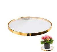 Genérico Small Floating Shelf - Floating Glass Shelfs Reusable, Tempered Glass Round Shelf with Wall Mount Brackets For Bathroom Kitchen Bedroom Living Room, Decorative Organizer For Towels