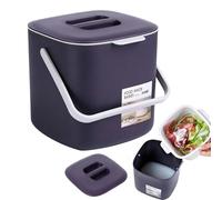 Genérico Small Garbage Can - Desktop Waste Basket with Lid - Mini Trash Can for Desk - for Dorm Home Bathroom Kitchen Classroom Nursery Craft Room Vanity