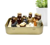 Genérico Small Nativity Figurine - 3D Printing Religious Crafts Tin Box