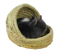 Genérico Small Pet Bed - Straw Woven Slipper Nest | Hatch House for Chickens Ducks Rabbit Hamsters Guinea Pigs, Comfortable Retreat, Durable Small Animal Bedding for Coop Or Cage