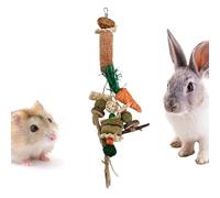 Genérico Small Pet Chew Toys, Bunny Grinding Supplies, Rabbits Teeth Grinding Toy, Small Animal Chew Accessory, Safe Wooden Play Design, Suitable for Indoor Backyard Patio Bedroom Playpen Cage