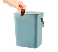 Genérico Small Trash Can - Wall Mounted Trash, Folding Waste Bin. Large Capacity Durable With Lid And Handle | Large Capacity Durable Modern Mountable Garbage Cans For Counter Top And Under Sink