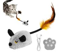 Genérico Smart Cat Toy - Realistic Mice Interactive Toys for Indoor Cats, Remote Control Plush Doll + Motion Sensors | ABS Polymer for Kitten Ejercise & Boredom Relief
