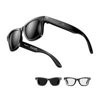 Genérico Smart Glasses for Men with Camera, Cyanvue Ai Smart Glasses, 800W Camera & 1080P, AI Real-Time Translation, Equipped with Music and Call Functions, Blue Light Filtering Lens (Sunglasses)