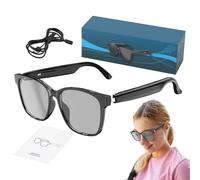 Genérico Smart Glasses, Language Translations Smart Eyeglasses, Music Playback, Real-Time Translation, Supports 144 Languages, for Working, Traveling, Meetings, Fishing, Size: 5.83x5.91inc