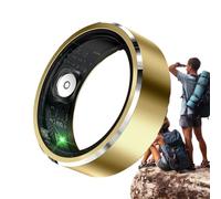 Genérico Smart Health Ring - Metal Electronic Sleep & Activity Monitor Ring | Heart Rate Tracker for Swimming, Hiking, Workout, Travel, Daily Commute, and Men's Fitness