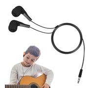 Genérico Smart In-Ear Headphones - Wired 3.5mm Jack for Study | Comfortable Plug-In Earbuds with Silicone Material, Copper Wire Cable, Straight Plug Type, Mobile Accessories for Phones