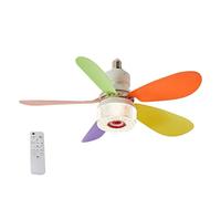 Genérico Smart LED Ceiling Fan, 42cm RGB Color Lighting, 3 Level Speed Wireless Audio Fan for Comfort Cooling, Modern Home Fixture, Ceiling Blower for Bedroom Living Room Dining Room Interior Use