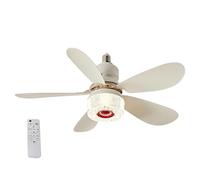 Genérico Smart LED Ceiling Fan, 42cm RGB Color Lighting, 3 Level Speed Wireless Audio Fan for Comfort Cooling, Modern Home Fixture, Ceiling Blower for Bedroom Living Room Dining Room Interior Use