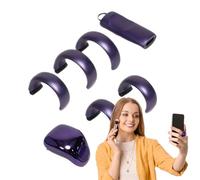 Genérico Smart Ring Counter, Wireless Portable Digital Tally Counters, Small Waterproof Wearable Electronic Ring for Prayer, Meditation, Fitness, Daily Use, Rose Gold, Purple