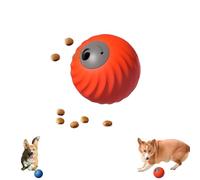 Genérico Smart Touch Interactive Dog Toy with Fruit Braided Cover, Automatic Rolling + Feeding, Suitable for Small/Medium Dogs Safe and Durable (Orange)
