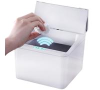 Genérico Smart Trash Can - Touchless Automatic Motion Sensor Waste Bin With Self-Bagging Feature | Small Waterproof Garbage Can For Bedroom, Bathroom & Kitchen | Modern Hands-Free Desktop Bin