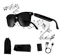 Genérico Smart Wireless Headphone Sunglasses, Smart Glasses Listenable Songs, E13 Smart Glasses Ear Speaker Music and Handfree Call, Sunglasses For Women & Men (A)