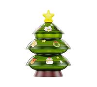 Generico Snack Box Container | Christmas Tree Shape Three-Layer Dish - Christmas Serving Dishes - for Holiday Party Home Sweets Fruits Nuts Serving
