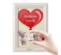 Genérico Snack Container - Christmas Heart Decorations | Pp With Animal Heart Motif, Compact 30x21x3cm Size, For Snack Table Decoration, Window, Bar, Living Room, House And Candies Holder