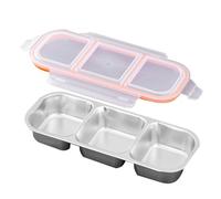 Genérico Snack Containers, Fruit Box, 10.31x4.06x1.57in Food Storage, Stackable Design, Leakproof Divider, Reusable Organizer for Meal Prep, Take-Out, Condiments, Lunch, Travel, Kitchen Use