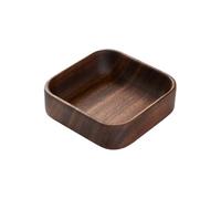 Genérico Snack Dish, Charcuterie Nut Bowls, Square Tasting Plate, Smooth Polished, Versatile Food Presentation, Home & Kitchen, Rustic Dark Wood Vessel For Family Gatherings Movie Nights