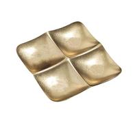 Genérico Snack Platter - Portable Decorative Plate for Home | Multi Compartment Appetizer Dish with Center Dip Section & Wood Grain Finish for Kitchen, Living Room and Dining Room