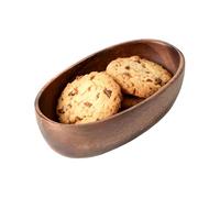 Genérico Snack Serving Bowl - Wooden Bowls For Food | Boat Shape Decorative Serving Bowls For Nuts Snack Sandwich Bread Fruit Appetizers Dips Sauce Candy Desserts Condiments